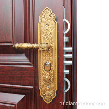 Улучшенная деревянная дверная обшивка Деревянная двойная дверь